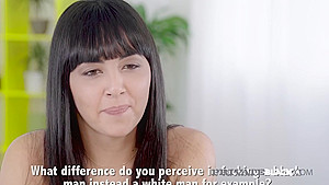Spanish Beauty Alba De Silva Enjoys Her First Interracial!