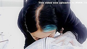 Stephbrother gets blowjob in public