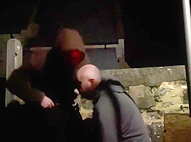 Straight Guy Gets Balls Emptied In Public