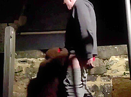 Straight Guy Gets Balls Emptied In Public