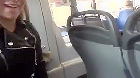 Sucking dick and fucking in public bus