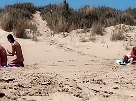 Sunbathing At Nudist Beach Two Couple Fuck