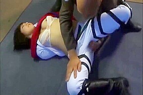 Super heroine girl foot worship