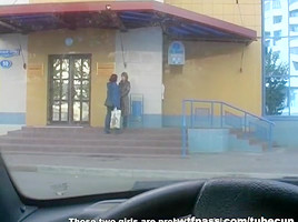 Taken into the throat in the car in plain sight for 100 bucks