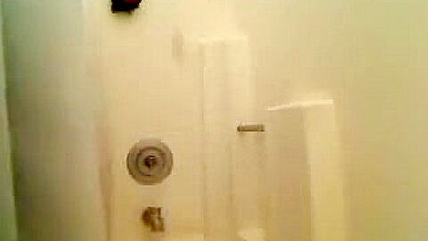 Taking shower of hot lecher