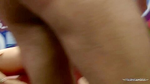 Tattoed Brunettes Give In To The Temptations Of Group Sex Once They See Their Cocks