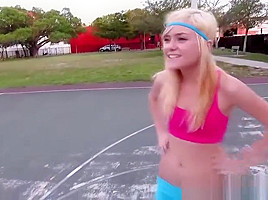 Tiny blonde Chloe Foster gets a hot fuck with Bruno