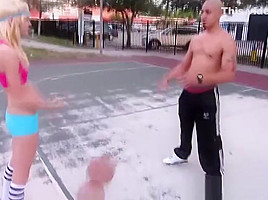 Tiny blonde Chloe Foster gets a hot fuck with Bruno