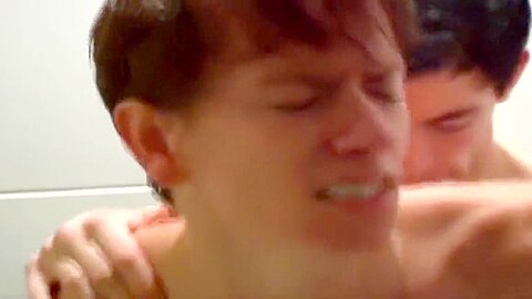 Twink Shower Ass Drilling Ends With Hot Facial