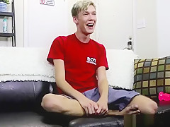 Tyler Thayer performs a hot solo jerking off performance