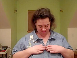 Ugly BBW Slut Plays with her Saggy Body - Enyo71