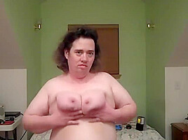 Ugly BBW Slut Plays with her Saggy Body - Enyo71