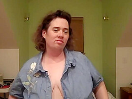 Ugly BBW Slut Plays with her Saggy Body - Enyo71