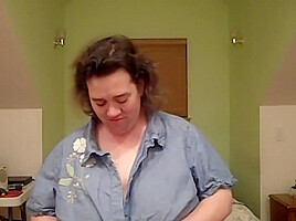 Ugly BBW Slut Plays with her Saggy Body - Enyo71