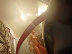 Voyeur bathroom hairy sis