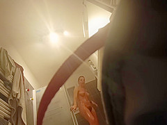 Voyeur bathroom hairy sis