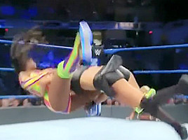 WWE Sonya Deville Black Latex Ass Smackdown MITB 05-22-2018