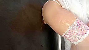 Wedding night sex with cock porridge shower