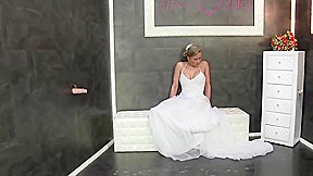 Wedding night sex with cock porridge shower