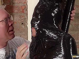 Wrapped In Plastic And Wanked - Kenzie Mitch And Sebastian Kane