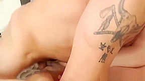 Young gonzo beauty blows and fucks older male