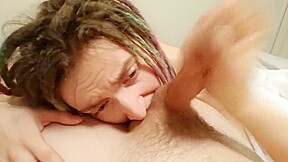 amateur blowjob: lick balls, rimming, suck dick, cum in mouth, eat sperm