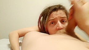 amateur blowjob: lick balls, rimming, suck dick, cum in mouth, eat sperm