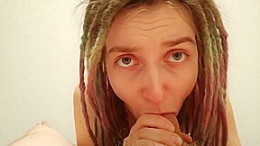 amateur blowjob: lick balls, rimming, suck dick, cum in mouth, eat sperm