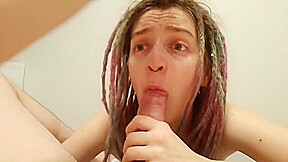 amateur blowjob: lick balls, rimming, suck dick, cum in mouth, eat sperm