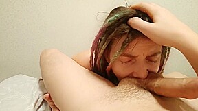 amateur blowjob: lick balls, rimming, suck dick, cum in mouth, eat sperm