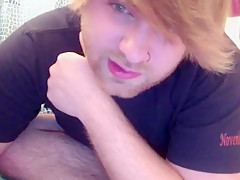 beating off with a plug