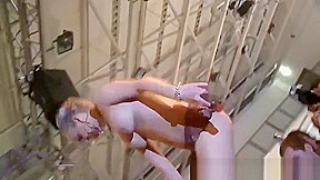 blonde busty babe squirt on public stage