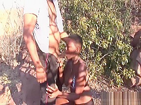 busty african babe picked up for orgy