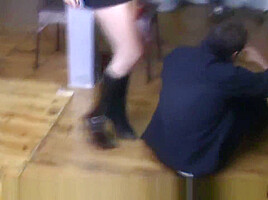 godess soma beats up some guy with ballbusting
