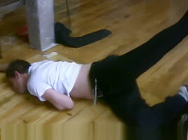 godess soma beats up some guy with ballbusting