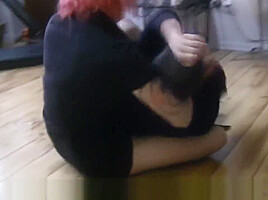godess soma beats up some guy with ballbusting