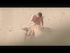 on public beach  Hot young couple sex1