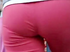 oriental VPL pantyline candid