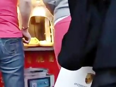 oriental VPL pantyline candid